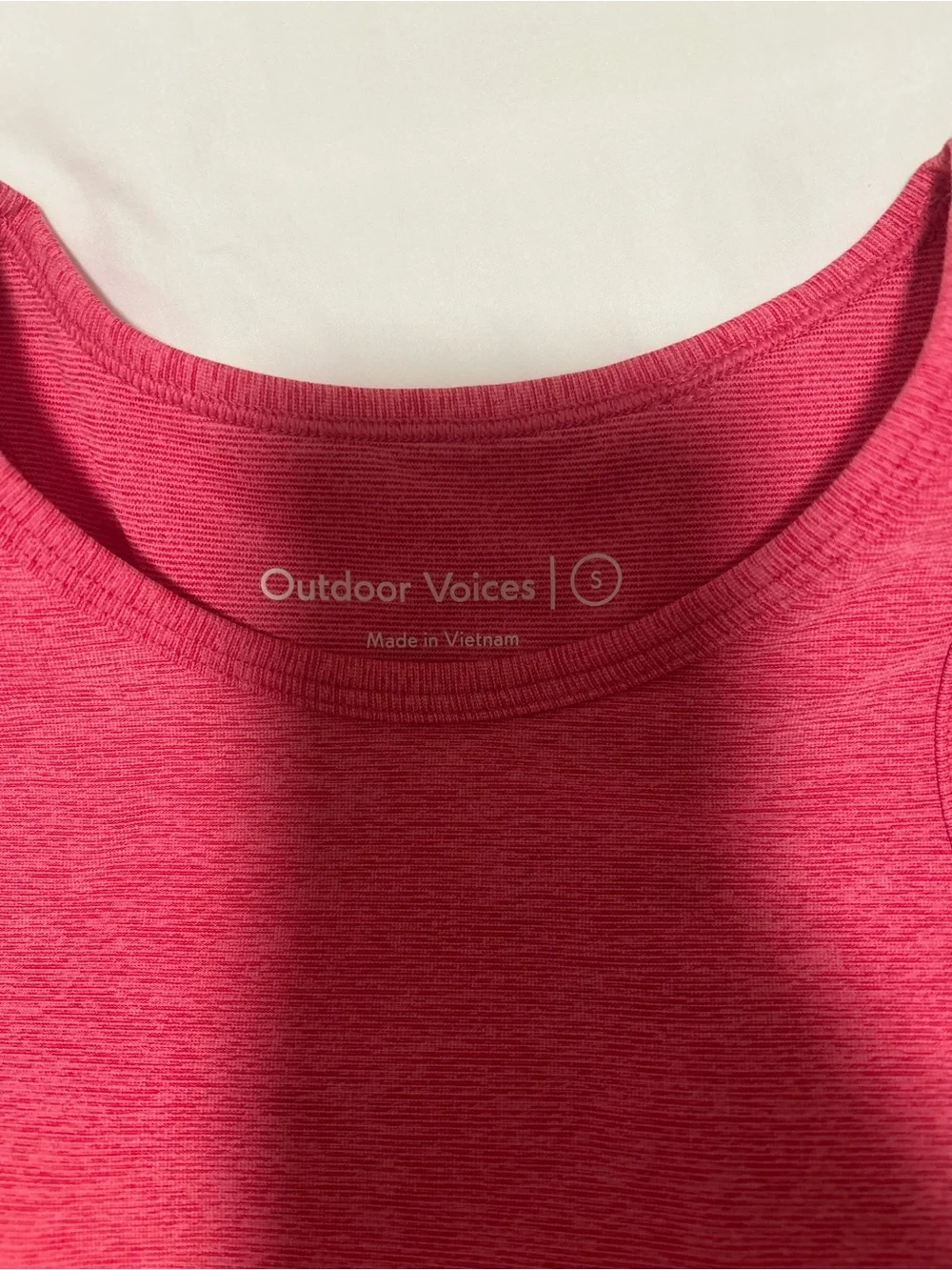 Outdoor Voices Pink Matching Bra and Legging Set